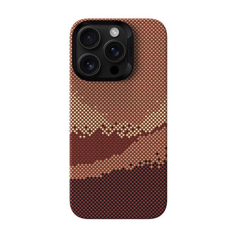 Benks GoldenTide ArmorAir 600D iPhone 16 Pro M-safe Kevlar Kılıf Benks GoldenTide ArmorAir 600D iPhone 16 Pro M-safe Kevlar Kılıf